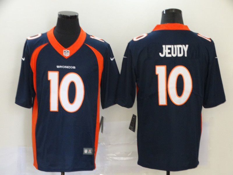 Men Denver Broncos #10 Jeudy Blue Nike Vapor Untouchable Stitched Limited NFL Jerseys->miami dolphins->NFL Jersey